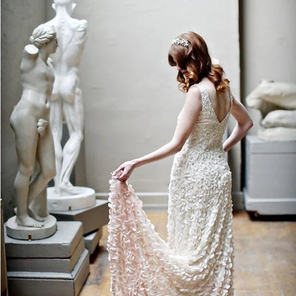 NWT BHLDN Anthropologie Theia Emma Cherry Blossom Wedding Prom Gown 2 NWT $2195 - Picture 9 of 15